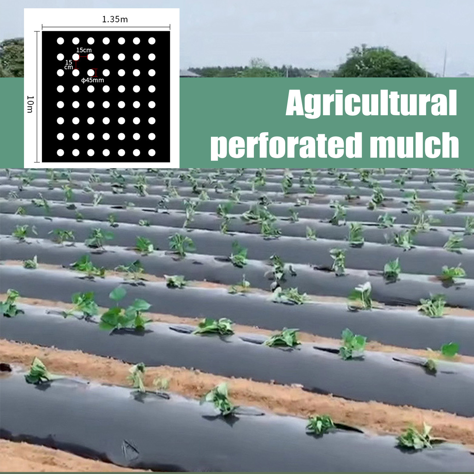 PE Delikli Malç Filmi Çiftlik  - Greenhouse Plastic Film incelemesi ve fiyatı