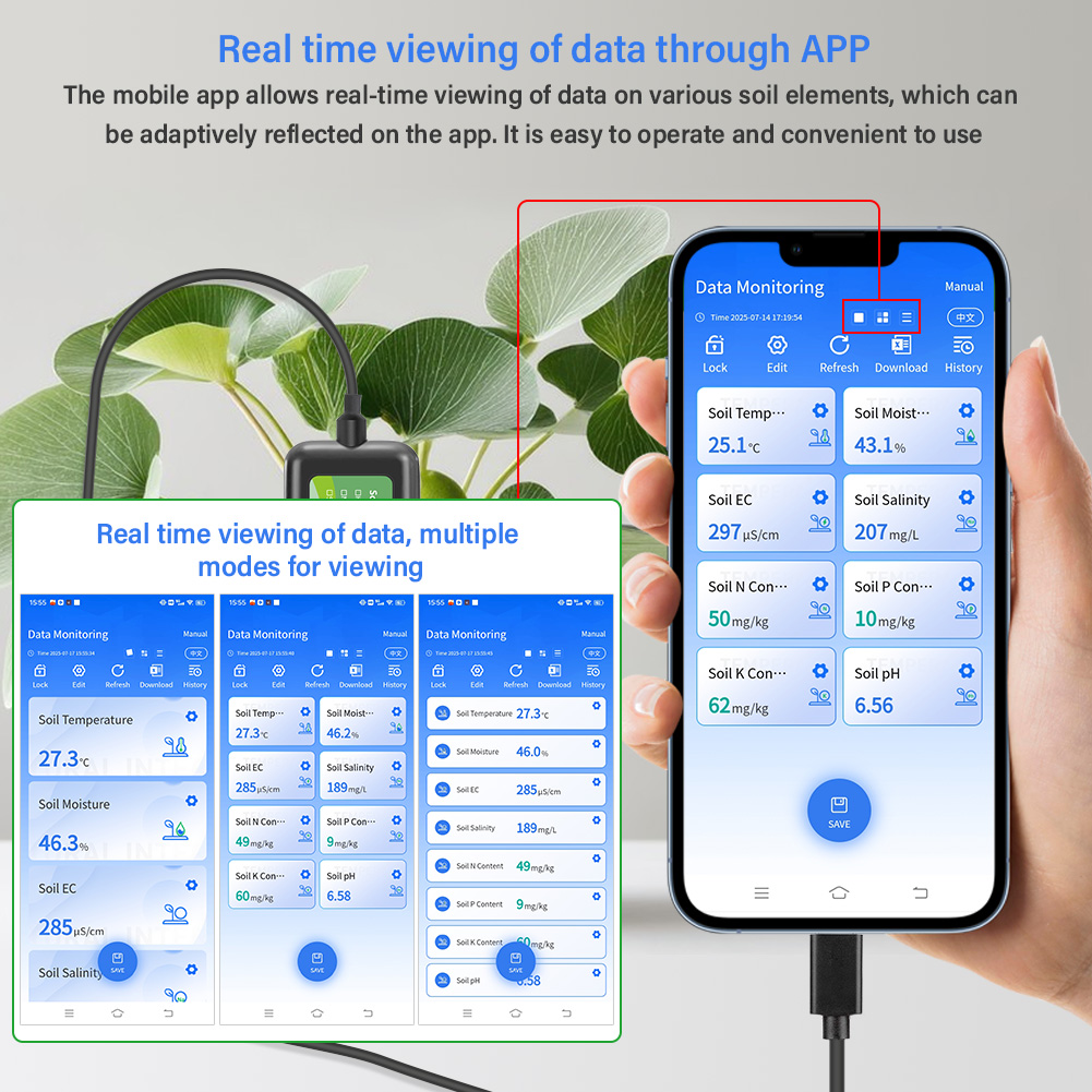 Tarım için 8'i 1 Arada Toprak  - Precision Farming Smart Agriculture incelemesi ve fiyatı